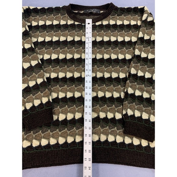 Vintage Protege Collection Sweater Mens Large Multicolor Classic Style 90s Knit - Picture 4 of 5